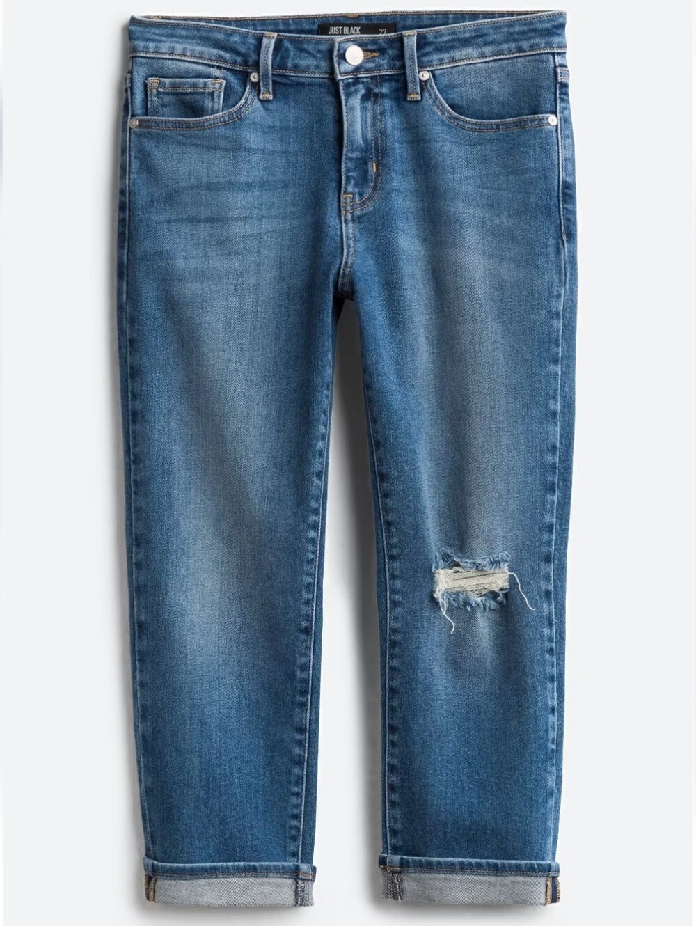Just Black Floyd Skinny Distressed Capri